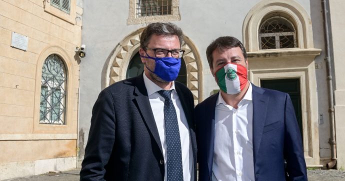 Matteo Salvini e Giancarlo Giorgetti