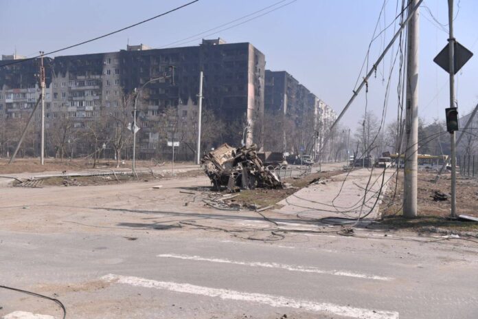 Devastazione a Mariupol - fonte Twitter