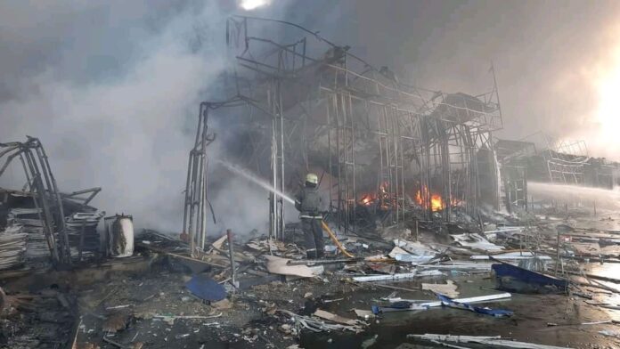 Kharkov dopo i bombardamenti - fonte Twitter